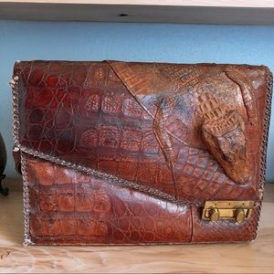Genuine alligator purse